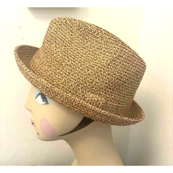 Bailey of Hollywood “Billy” Braided Straw Fedora Hat Brown Tan Size Large ~ EUC! - Picture 1 of 6